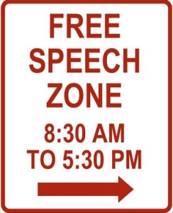 free speech sign